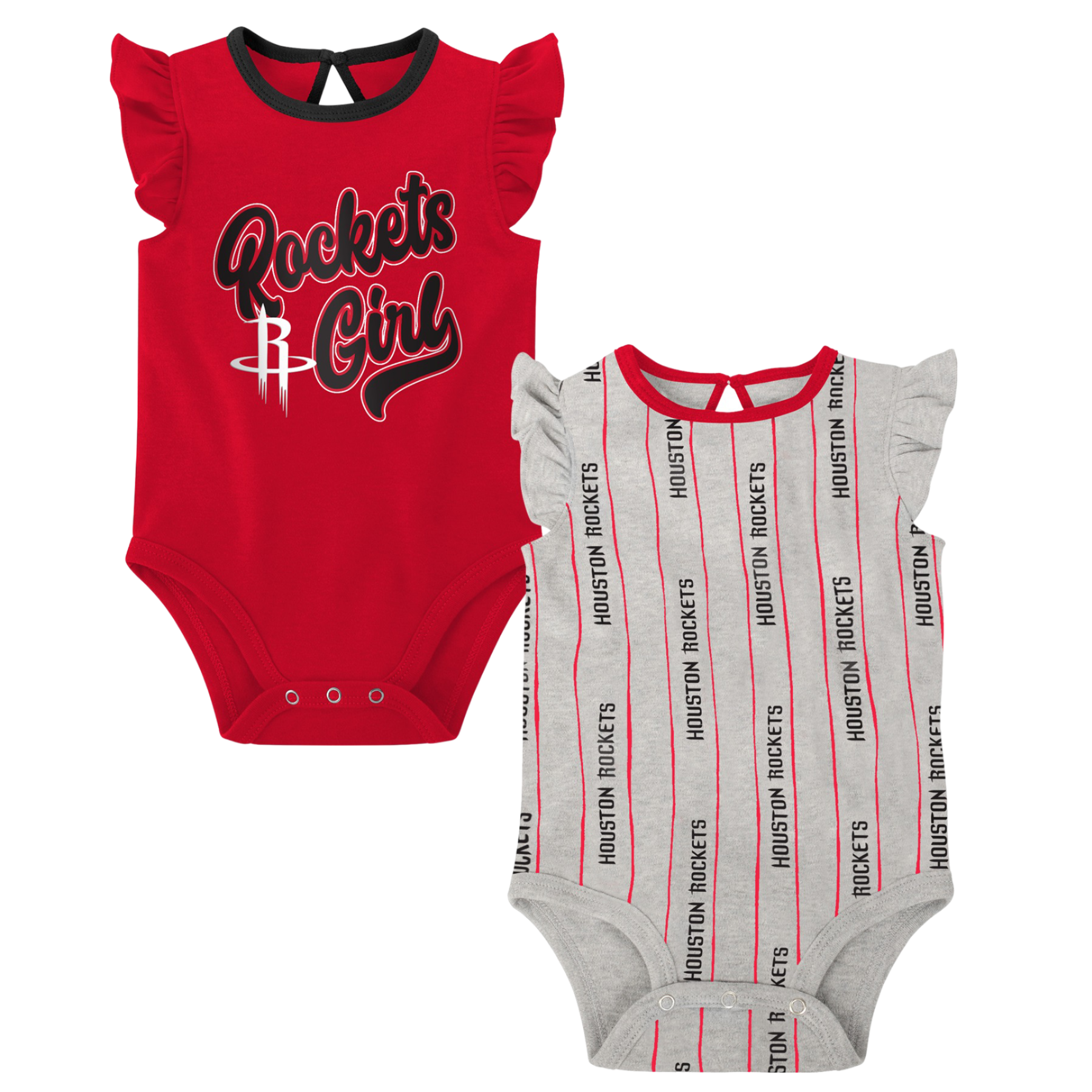 Infant Houston Rockets Outerstuff Double Team 2pc Onesie Set