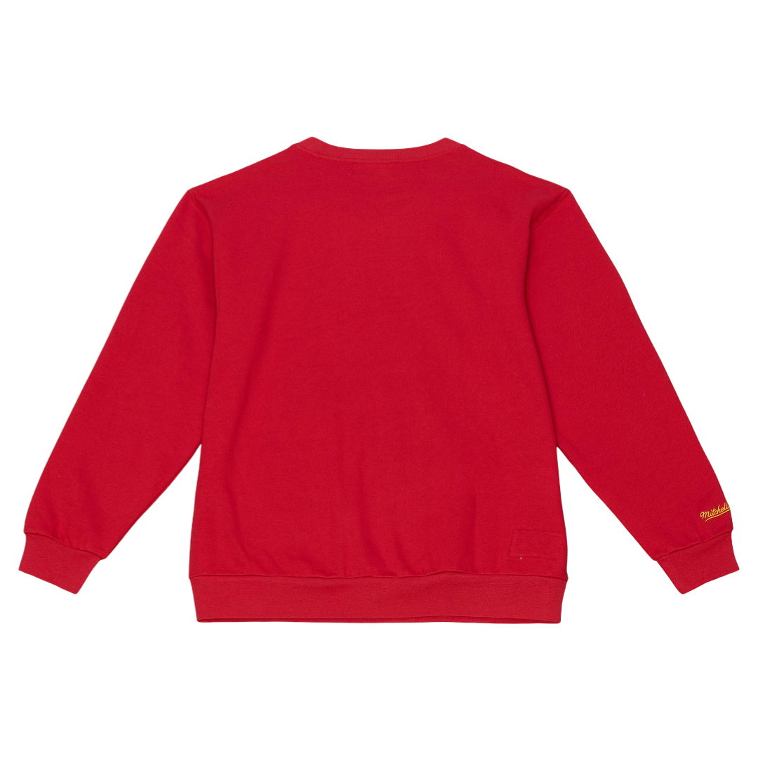 Men's Houston Rockets Mitchell & Ness HWC Fashion Crewneck Sweatshirt