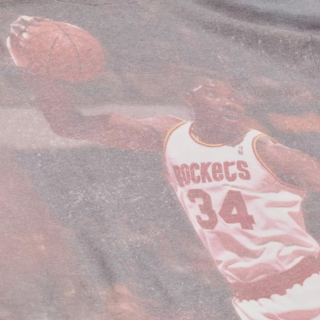 Men's Houston Rockets Mitchell & Ness HWC Hakeem Olajuwon Sublimated T-Shirt-3