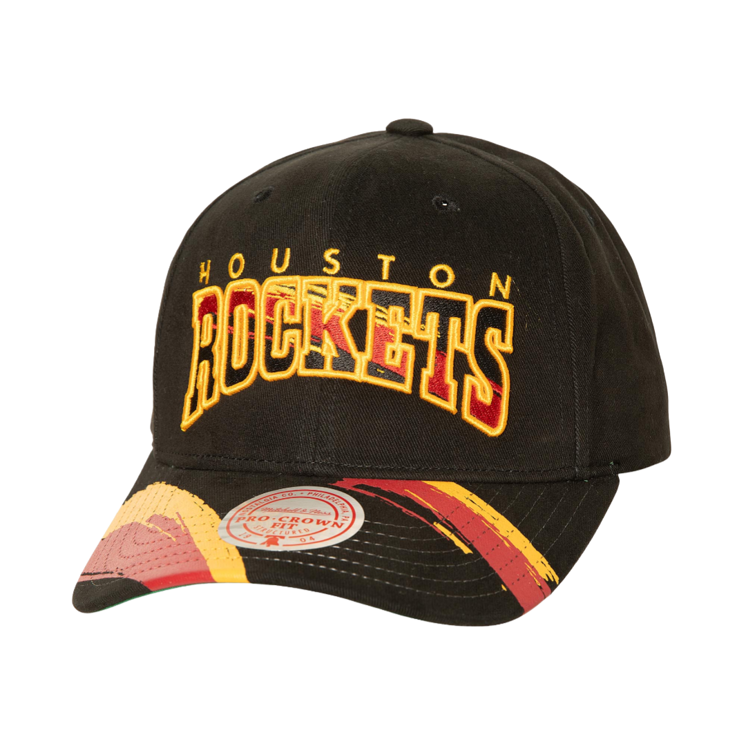 Men's Houston Rockets Mitchell & Ness HWC Brush Past Ya Adjustable Cap