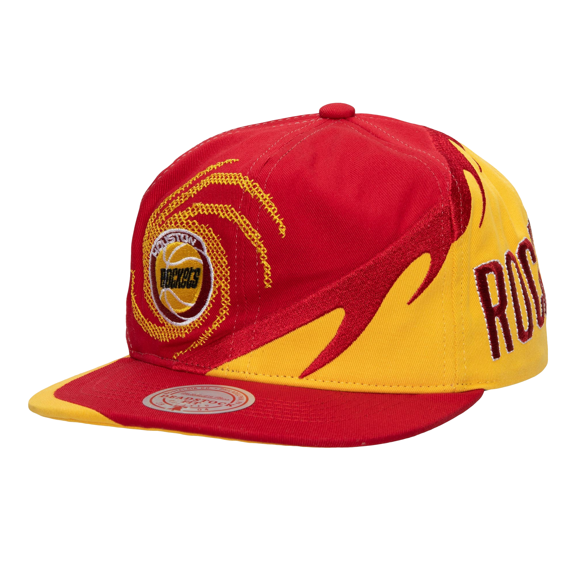 Men's Houston Rockets Mitchell & Ness HWC Spiral Snapback Cap