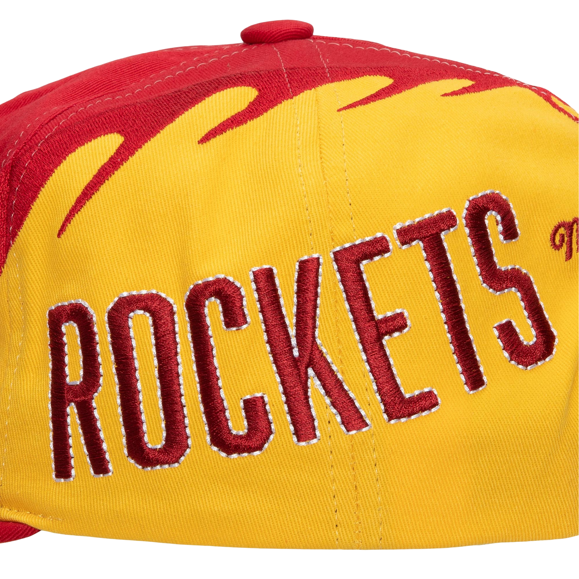 Men's Houston Rockets Mitchell & Ness HWC Spiral Snapback Cap