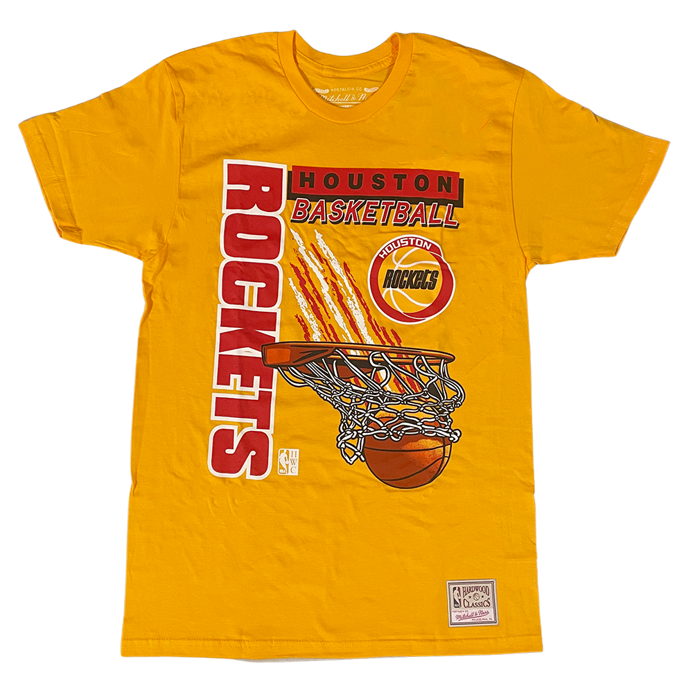 Men's Houston Rockets Mitchell & Ness HWC Radical Swish T-Shirt