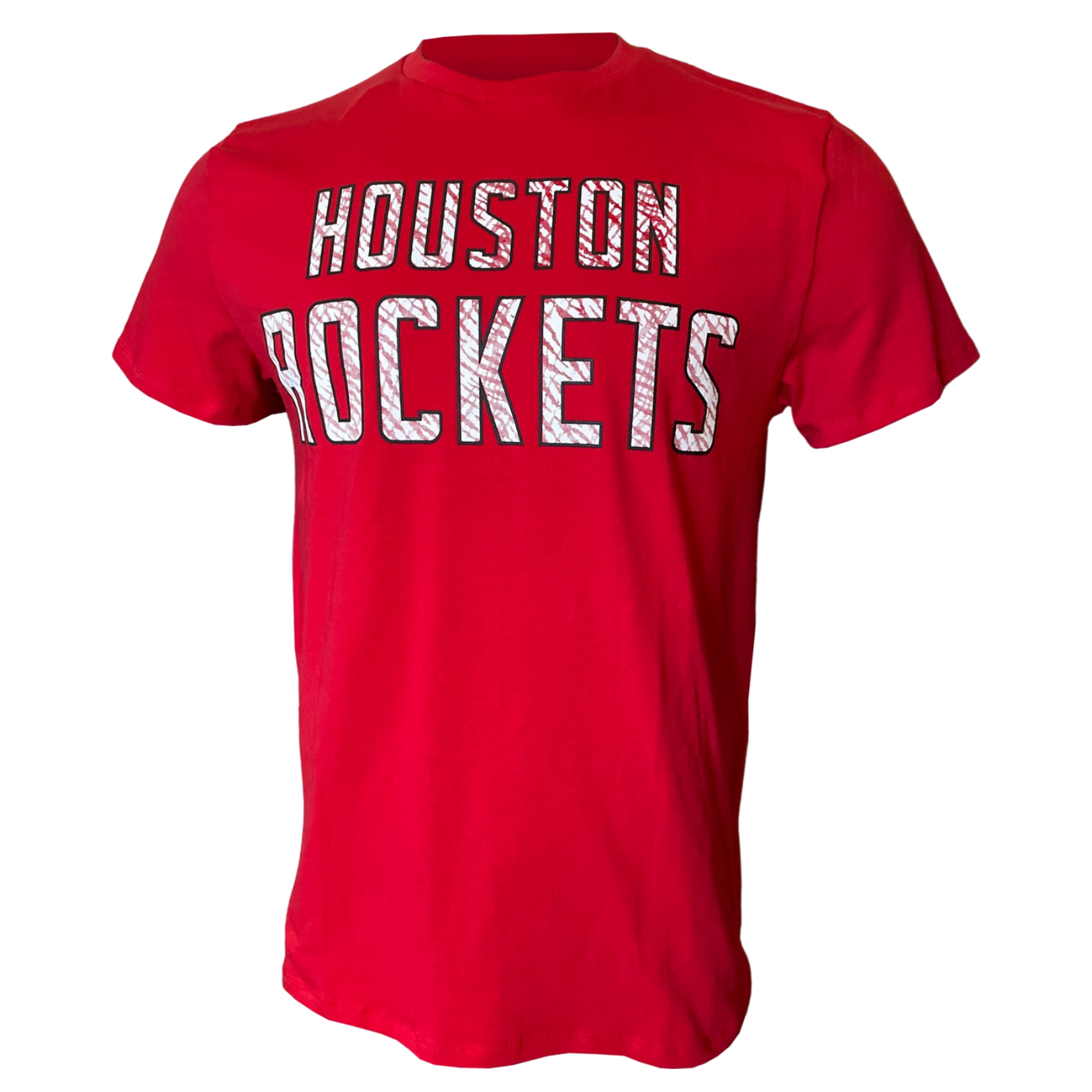 Men's Houston Rockets Fisll Zebra Stripe T-Shirt