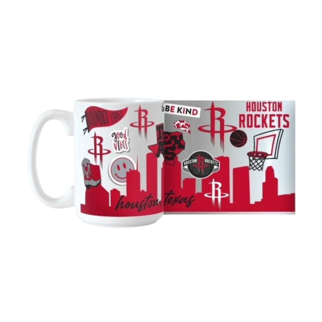 Houston Rockets Logo Brands 15oz Native Ceramic Coffee Mug