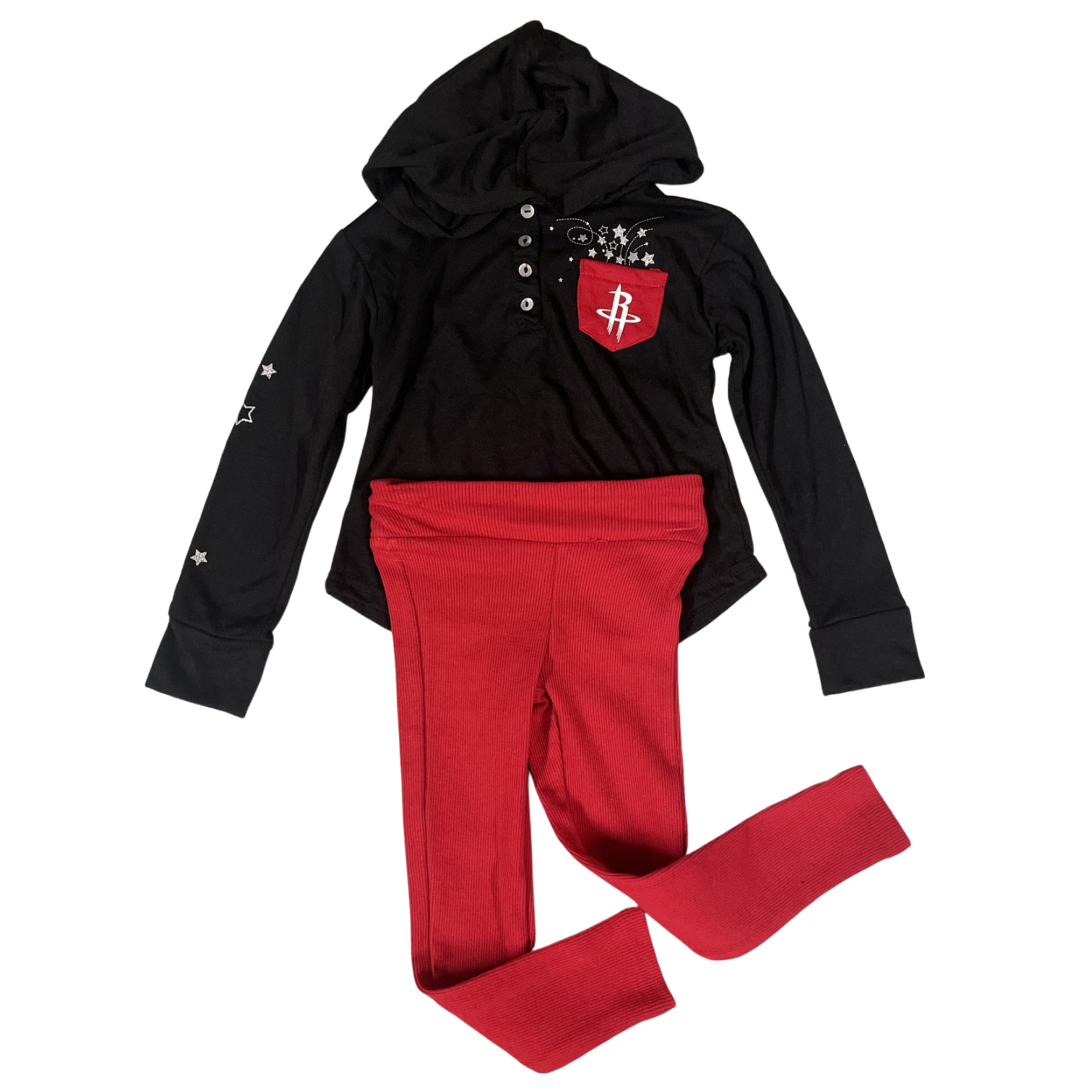 Toddler Houston Rockets Colosseum Hooded Shirt & Pants Outfit