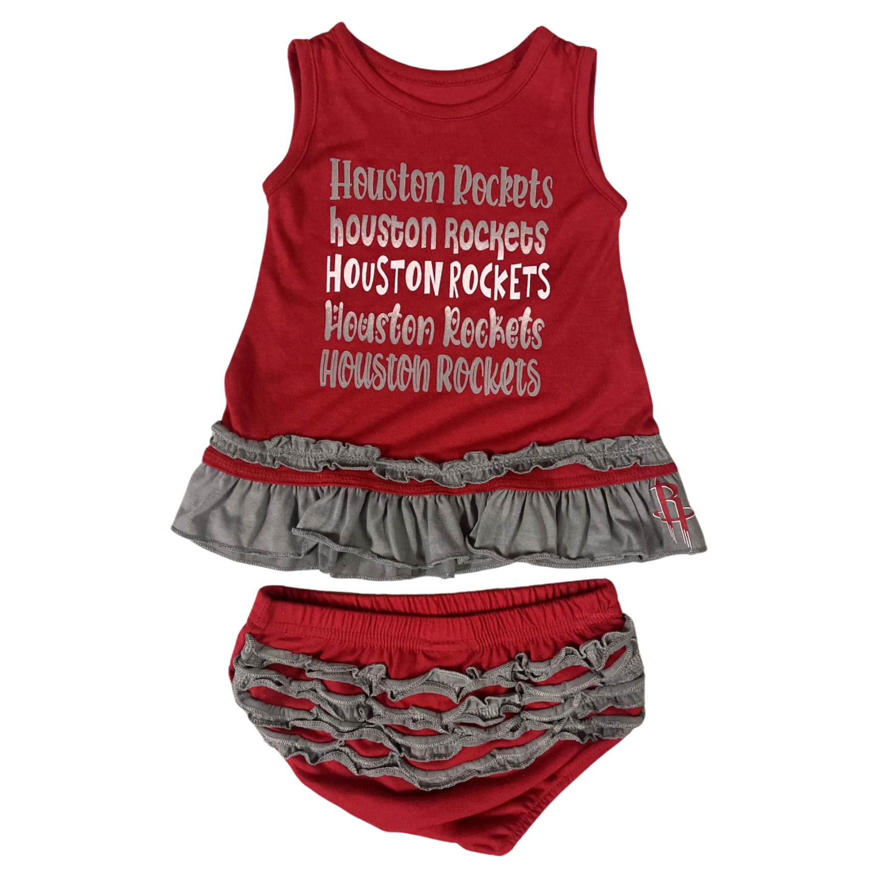 Infant Houston Rockets Colosseum Ruffle Toons Dress Set