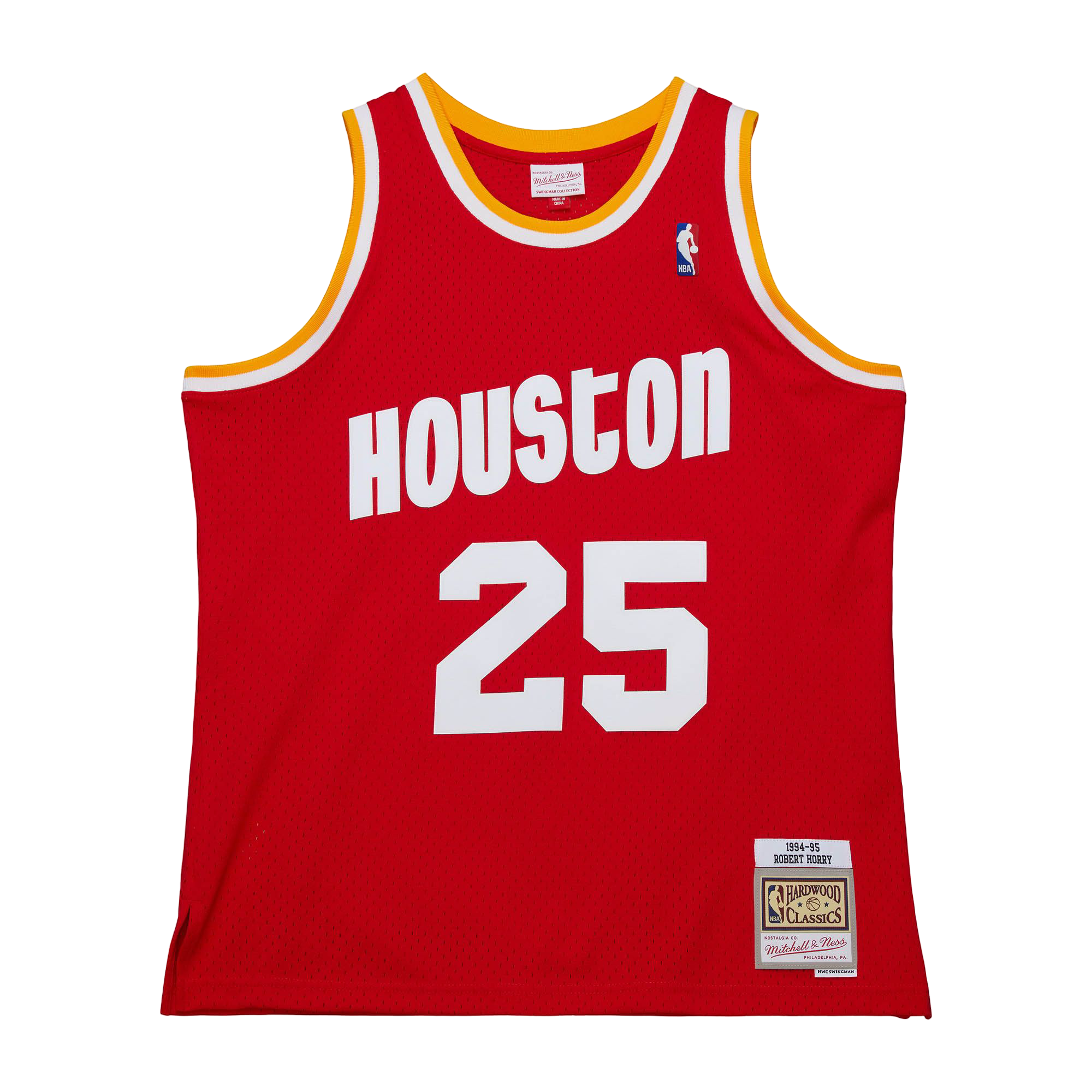 Men's Houston Rockets Mitchell & Ness HWC Robert Horry Swingman Jersey