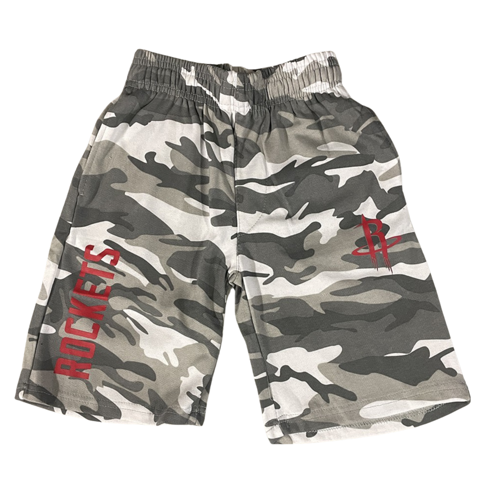 Youth Houston Rockets UNK Lay Up Camo Shorts