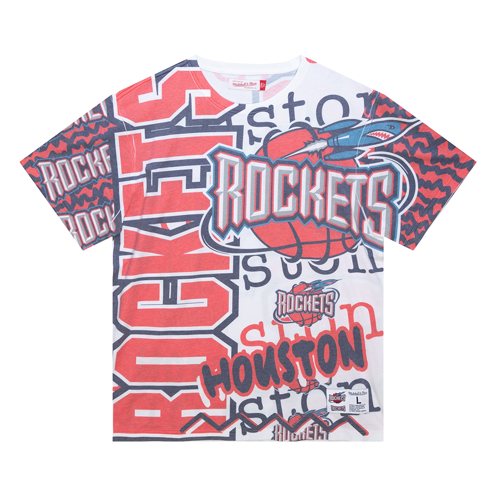 Men's Houston Rockets Mitchell & Ness HWC Jumbotron 2.0 T-Shirt