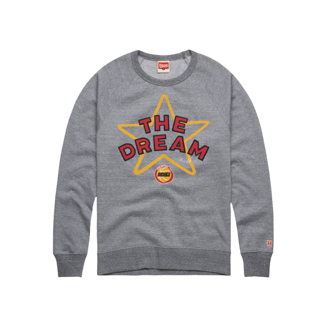 Men's Houston Rockets Homage HWC The Dream Crewneck Sweatshirt