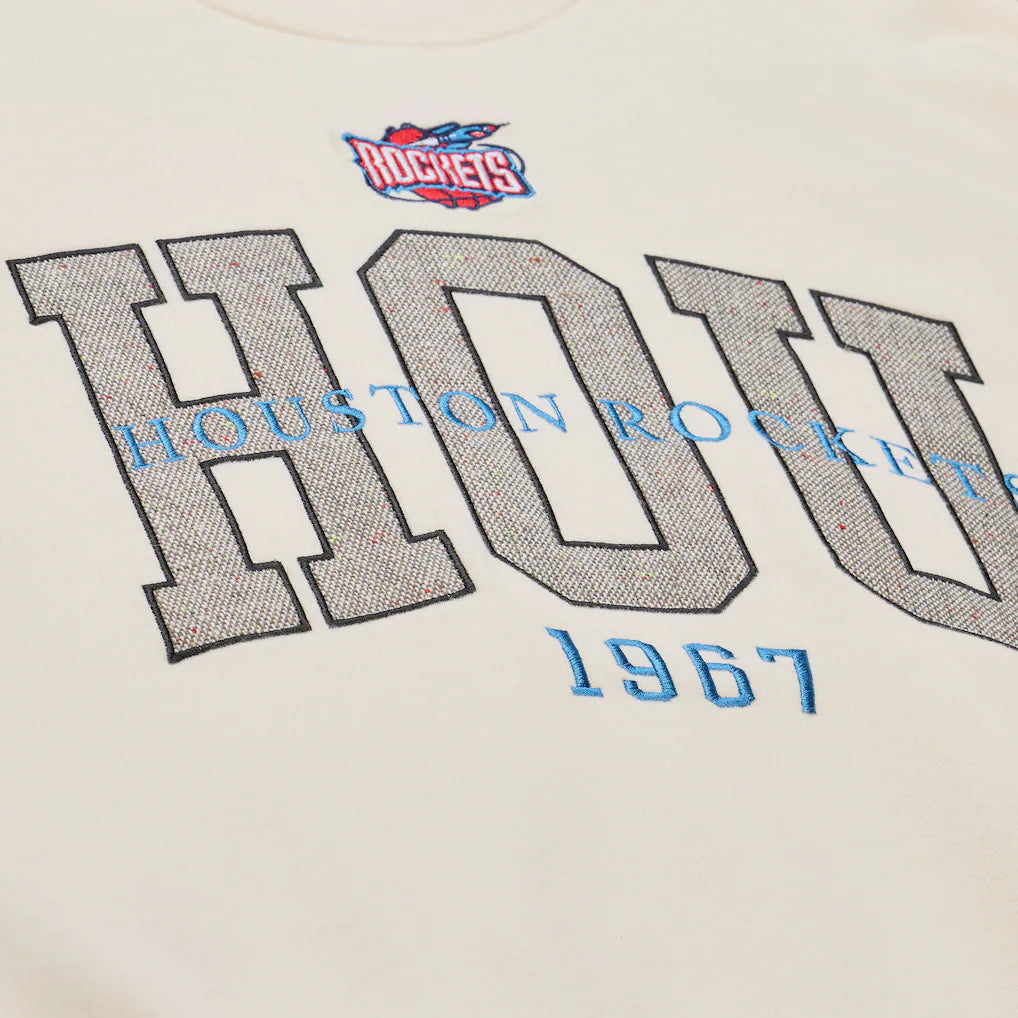 Women's Houston Rockets Mitchell & Ness HWC Premium Crewneck Sweatshirt